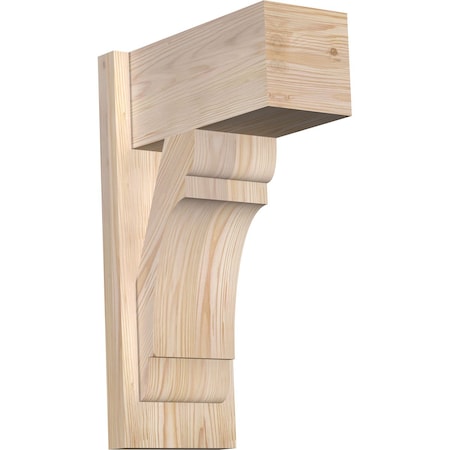 Ekena Millwork Olympic Block Smooth Outlooker, Douglas Fir, 7 1/2"W x 14"D x 22"H OUT08X14X22OLY05SDF